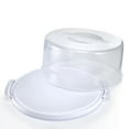thumbnail image 5 of Mainstays 12-inch Clear Cake Carrier with 2 Pack 9-inch Gray Round Pans, Carbon Steel, 5 of 8