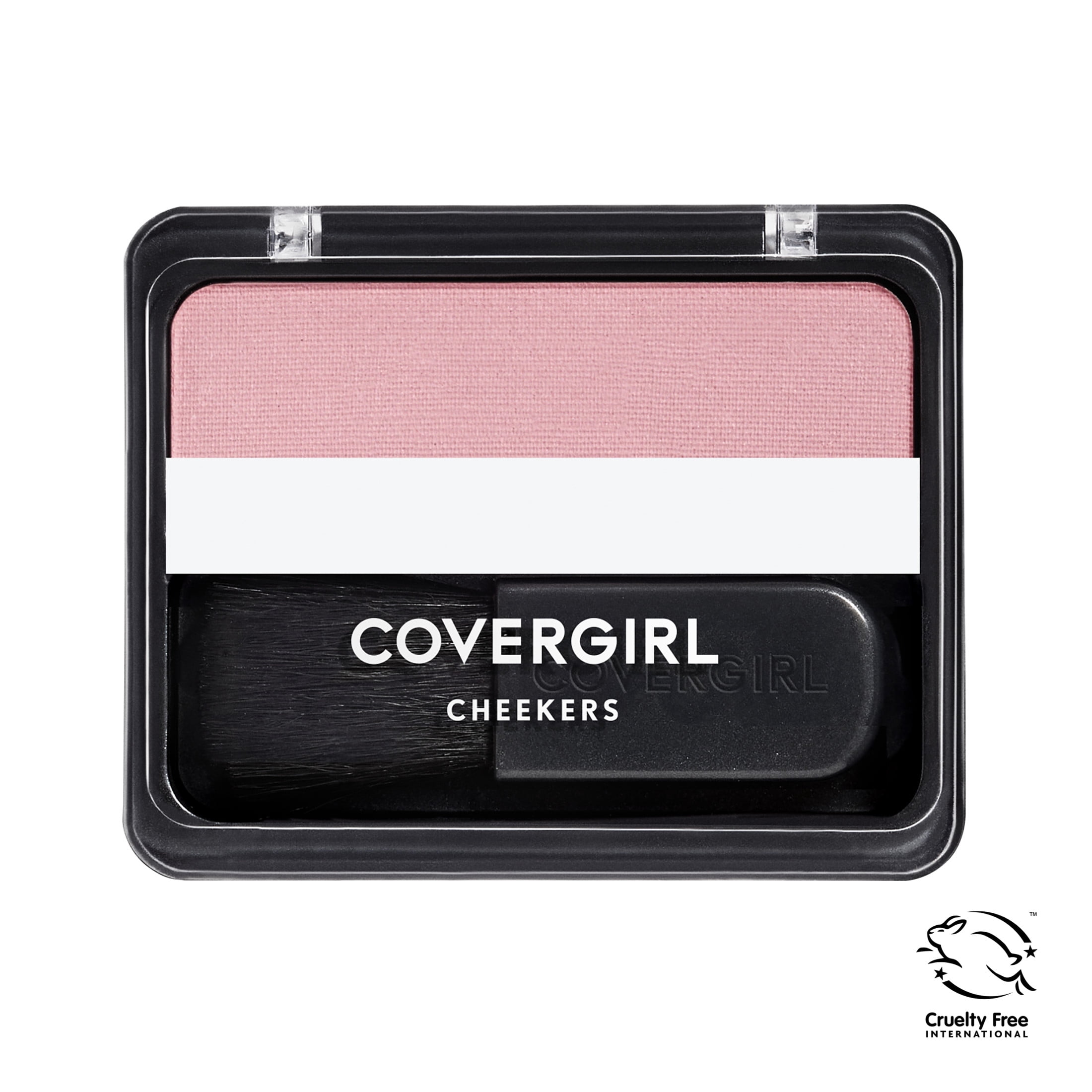 COVERGIRL Cheekers Blendable Powder Blush, 148 Natural Rose, 0.12 oz, Easy-to-Apply Soft Powder Blush, Brushes on for Natural Looking Color, Easy-to-Carry-Compact