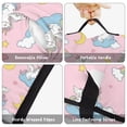 thumbnail image 6 of Unicorn and Cloud Pink Pattern Teens Toddler Nap Mat with Pillow, Sleeping Mat Bag for Preschool Daycare 51"x22", 6 of 6