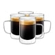 thumbnail image 1 of Tazas de café Luxu de vidrio martillado, 450 ml, juego de 6, 1 of 8