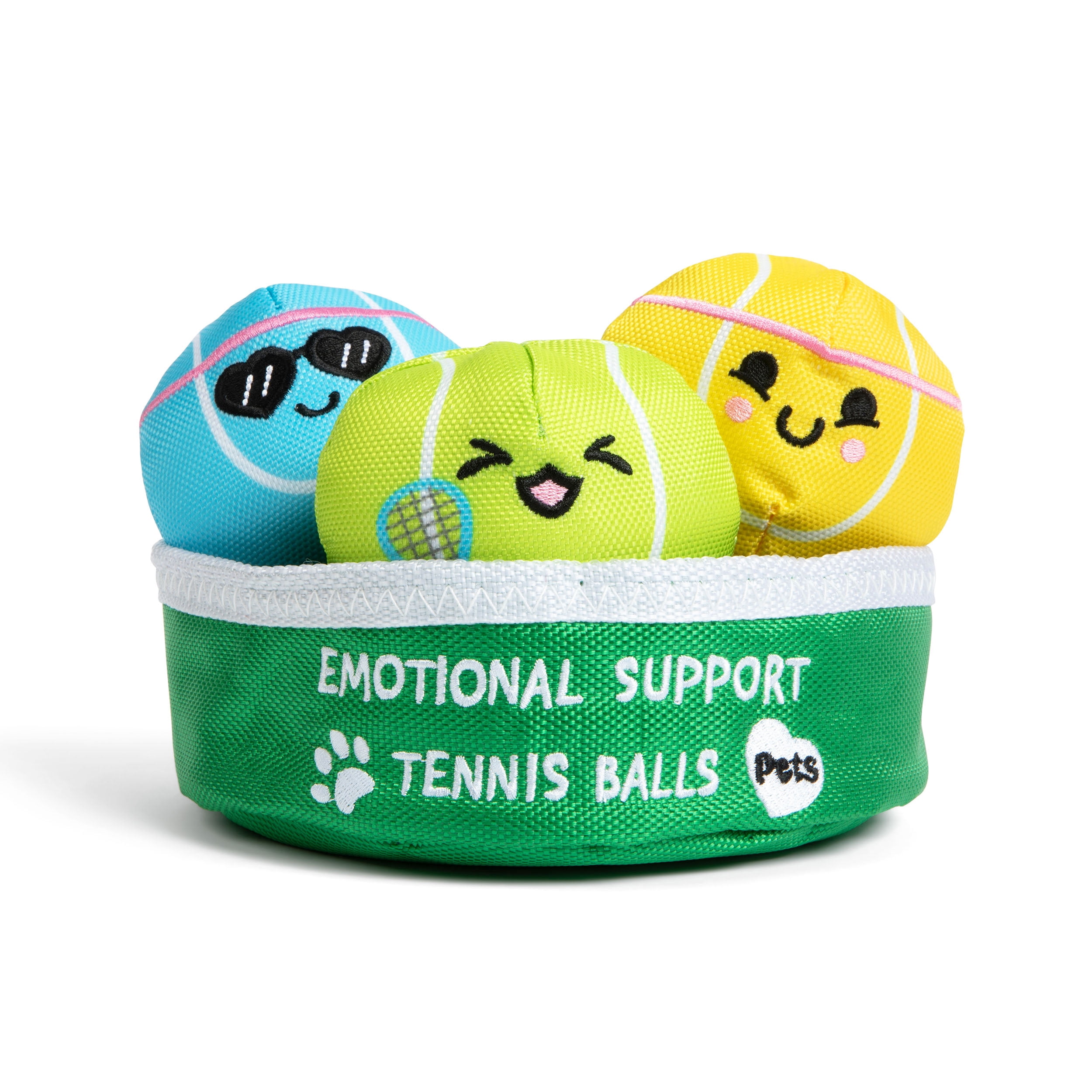 Emotional Support Pet Tennis Ball - Dog Toy for Your Furry Friend, Inlcudes 3 Toys by Emotional Support Pals