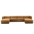 thumbnail image 2 of Conjure Channel Tufted Performance Velvet 6-Piece Sectional-EEI-5768-BLK-COG, 2 of 6