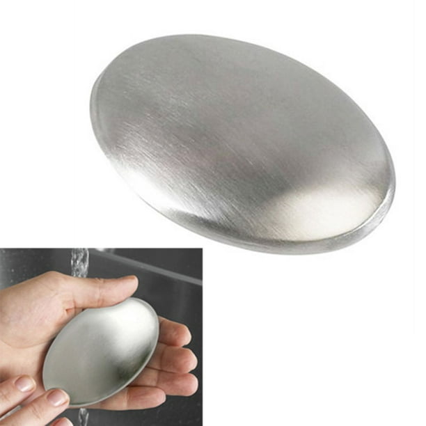 Stainless Steel Soap, Odor Remover Bar-for Fish Cleaner Onion Garlic Fish  Other Strong Scents from Hands and Skin Kitchen Gadgets Eliminating Odor