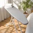thumbnail image 2 of Classic Ironing Board Cover with 2 Pads, Standard Size, Scorch-Resistant, Thickened Cloth, Full-Surround Elastic, Fits Most Ironing Boards, Machine Washable, Durable for Home Laundry Gray, 2 of 7