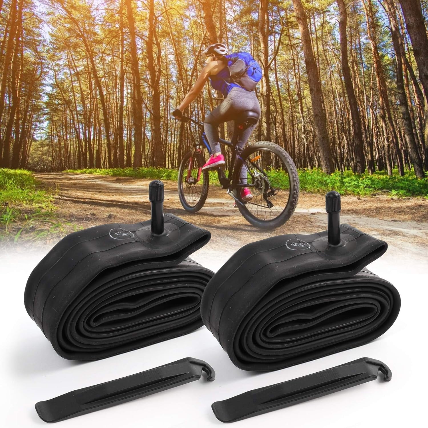 LotFancy 29 in Bike Tube 2PCS 29x2.125 29x2.40 Bike Tube