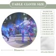 thumbnail image 2 of Overwatch-theme Fitted Round Tablecloths Elastic Edged Table Covers Waterproof Table Cloth for Kitchen Holiday Party Tables Decor 150cm, 2 of 6