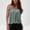 Green, variant on ITSAME Womens Tank Tops, Pleated Front Spaghetti Strap Solid Summer Causal Blouses Black 2XL