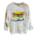 thumbnail image 1 of Mujeres Tops Tie-dye Casual Manga larga Halloween Sudadera Pullover Camisas Blusa Pompotops  gfhjh8336, 1 of 3