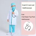 thumbnail image 3 of Uniforme médico cirujano para niños de Halloween, camisa, pantalones, abrigo, traje para niños y niñas, disfraces de Cosplay, fiesta infantil, juego de rol, traje de vestir, 3 of 5