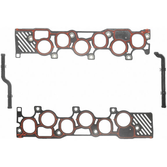 Lower Intake Manifold Gasket Set - Compatible with 1997 - 1998 Ford F-150 4.2L V6