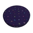 thumbnail image 2 of Lsque Mathematical Symbols Round Bar chair cushion covers Velvet Fabric Premium Comfort Protects from Scratches and Stains for 14-17 Inch Chair- 13 inch, 2 of 7