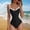 A496 Black, variant on Women's One Piece Swimsuits Color Block Underwire Push Up Monokini High Cut Tummy Control Bathing Suits Slimming Athletic Swimwear