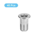 thumbnail image 3 of Unique Bargains Écrous Rivets 8-32, Lot de 40 Écrous Filetés en Acier Inoxydable 304 pour Métal, Plastique, 3 of 5