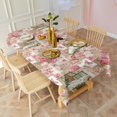 thumbnail image 3 of Pioneer Flower Floral Print Pattern Rectangle Tablecloth 60"x102", Waterproof Polyester Table Cloth, Wipeable Spillproof for Dining Camping Indoor Outdoor, 3 of 6