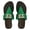 Green, variant on Women's Square-Toe Metallic Decor Slides 2024 New Summer Collection - Fashionable Minimalist Flat Sandals for Indoor/Outdoor Use, Beach Parties & Daily Errands
