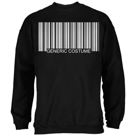 Halloween Generic Barcode Costume Black Adult Sweatshirt