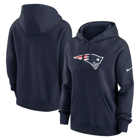 Women's Nike Navy New England Patriots Club Fleece Hoodie