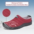 thumbnail image 3 of Winter Slippers for Men Women Warm Slip on House Slippers with Plush Lining Indoor Outdoor Anti-Skid Shoes, 3 of 7