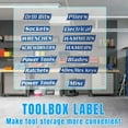 thumbnail image 3 of Toolbox Drawer Tags, 3D Magnetic Tool Box Labels, 12 Pieces, Reusable Toolbox Organization Stickers, Strong Embedded Magnet, Easy to Read Printing for Quick Identifying Tool Box Drawers, 3 of 5