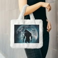 thumbnail image 6 of Yiaed Moon Wolf Warrior Print Fluffy Shoulder Bag Plush Bags Women Ladies Tote Bag Fluffy White Furry Purse Handbag for Autumn and Winter, 6 of 7
