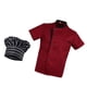 thumbnail image 1 of Chaqueta de para adultos, de catering rojo, manga de malla, bolsillos para bolígrafos, para proteger , gorro Salvador chaqueta de cocinero manga corta, 1 of 10