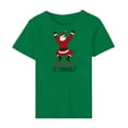 thumbnail image 4 of Fancifize Women's Christmas Graphic T Shirts Crewneck Short Sleeve Xmas Print Tee Cute Trendy Holiday Tops,Green, 4 of 4