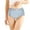 Blue, variant on SHTXOZHI Women's High Waisted Briefs Full Coverage Stretch Soft Panties Breathable Cotton Underwear