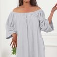 thumbnail image 6 of StSilkitty Robes for Women Lightweight Long Sleeve Loungewear Fall Winter Solid Color Comfy Bathrobe House Coats, 6 of 7