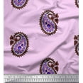 thumbnail image 1 of Soimoi Cotton Poplin Fabric Paisley Block Print Fabric by Yard 42 Inch Wide, 1 of 1
