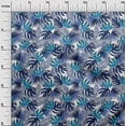 thumbnail image 3 of oneOone Georgette Viscose Navy Blue Fabric Floral Sewing Craft Projects Fabric Prints By Yard 42 Inch Wide, 3 of 5