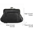 thumbnail image 6 of Genuine Leather Change Purse with Zipper Bottom Compartment Y062 (C), 6 of 26