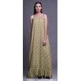 thumbnail image 3 of Bimba Beige Artistique Fleur Bretelles Spaghetti Nuisette pour Femmes Chemise de Nuit pour Dames Tenue de Nuit Robe de Sommeil d'Allaitement XXX-Large, 3 of 5