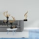 thumbnail image 2 of Escultura De Resina De Reno, Alce Y Ciervo, Figura De Nota Musical, Adorno Creativo De Mesa Para Gabinete, Escritorio, Decoración De Inauguración De La Casa O Boda., 2 of 8