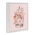 thumbnail image 4 of Stupell Industries Bird Cage with Rose Blooms Botanical & Floral Painting White Framed Art Print Wall Art, 24 x 24, 4 of 10