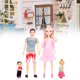 thumbnail image 5 of Juego De Muñecas Para Mamá Embarazada De Papá, Juego De Muñeca Familiar Portátil Exquisito, Lindo Interactivo Con Sonajero Para El Hogar Para 7 Años + Chico Para Fiesta ANGGREK Otros, 5 of 8