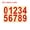 Red, variant on Uxcell 4 Inch Reflective Mailbox Number Sticker Decal Die Cut Classic Style Strong Self Adhesive, Red, 1 Pack