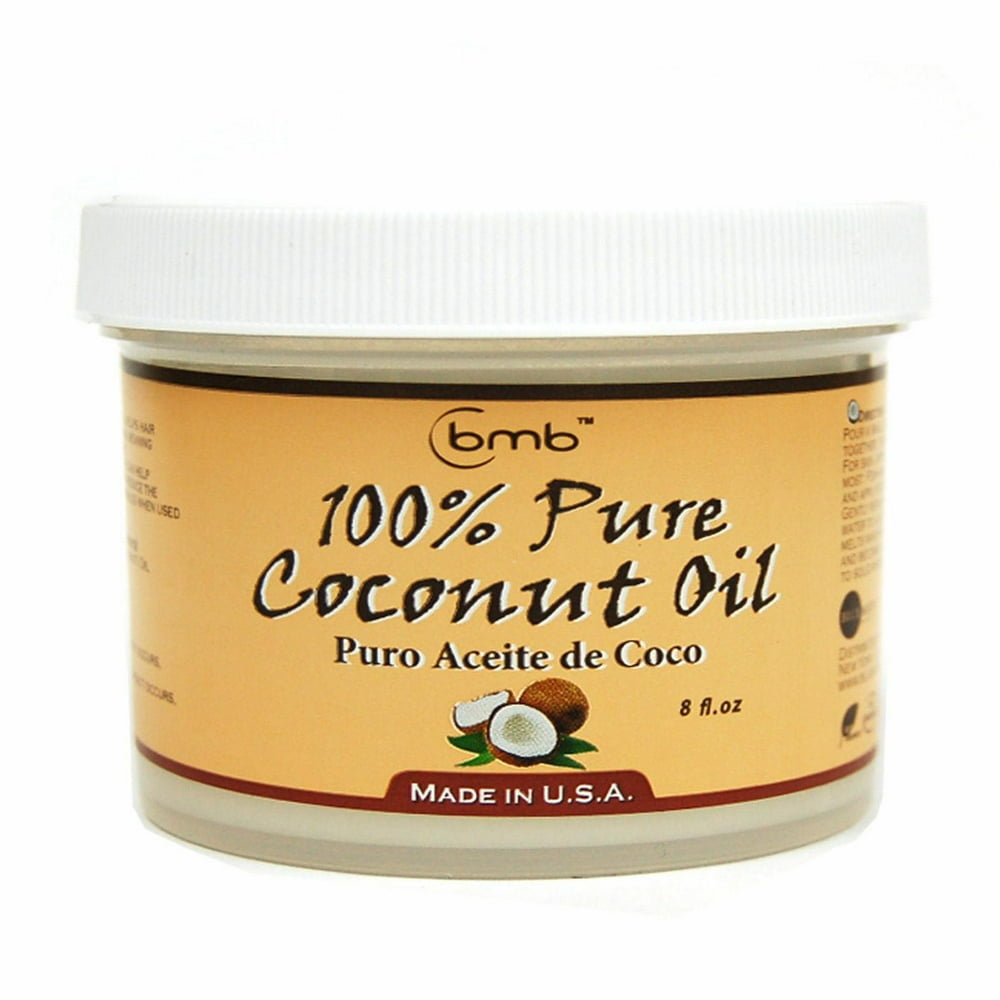 Bmb 100 Pure Coconut Oil For Hair And Skin, 8 Oz.