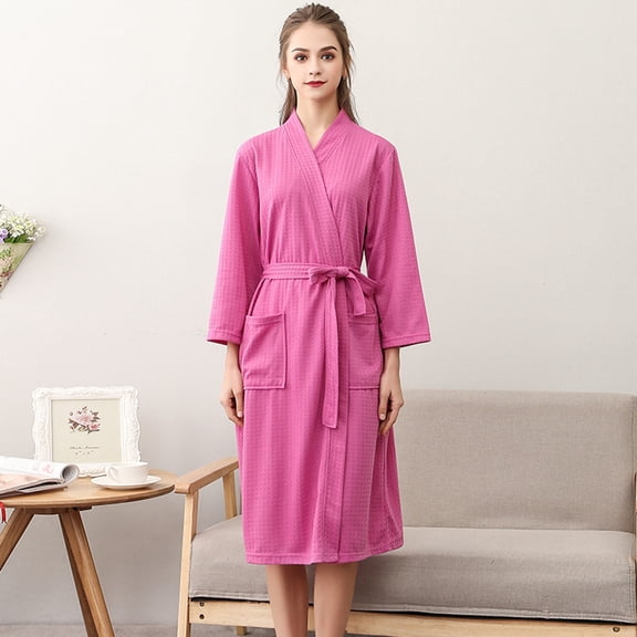 BILIKEYU Women's Breathable Solid Color Bathrobe, Pajama Sets for Women 2 Piece, Women's Sleepwear, Womens Valentines Day Pajamas