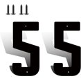 thumbnail image 1 of 5 Inch Modern Metal House Numbers, Metal Address Numbers and Letters, Black Door Mailbox Number, House Address Letter and Number for Office Home Farm Outside (Double 5), 1 of 8