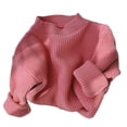 thumbnail image 2 of Visland Kids Knitwear ,Toddler Baby Girl Boy Solid Color High Elasticity Sweater Fall Winter Warm Long Sleeve Knit Sweater, 2 of 8