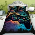 thumbnail image 2 of Esports Style Bedding Set Duvet Cover Video Game Elment Pillowcase Teen Adult Skin-friendly Bedclothes, 2 of 6