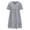 1_Gray, variant on Asxite Plus Size Summer Dresses for Women Casual Solid V Neck Short Sleeve Midi Sundress