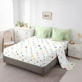 thumbnail image 5 of Castle Fairy Cartoon Lion Giraffe Elephant Twin Bedding Sets 7-Piece for Preppy Child,Jungle Animal Bedding Comforter Set Microfiber,Chic Floral Wildlife Breathable Sheet Sets,Breathable Home Decor, 5 of 8