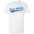 thumbnail image 2 of Fort Worth City Baseball Script Basic Cotton T-Shirt - 3X-Large - White, 2 of 6