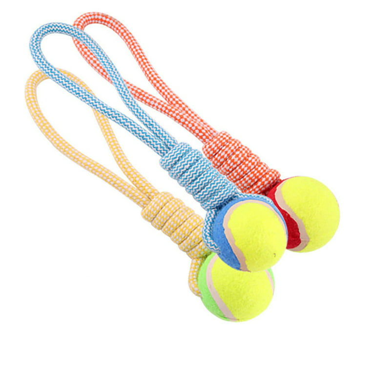 Vitalili 2Pcs Dog Training Ball on Rope Dog Rope Toys Ball Exercise and  Reward Toy for Dogs for Chew Training Pull Throw Toy tug Toy Dogs Fetch  Toys