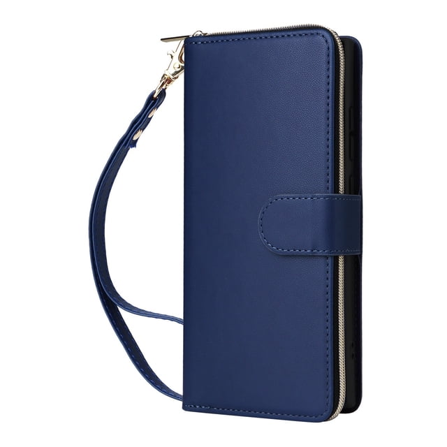 Case For Samsung Galaxy S26 Ultra/S26 Plus/S26, Wallet Cover With Adjustable Detachable Lanyard Holder Shell