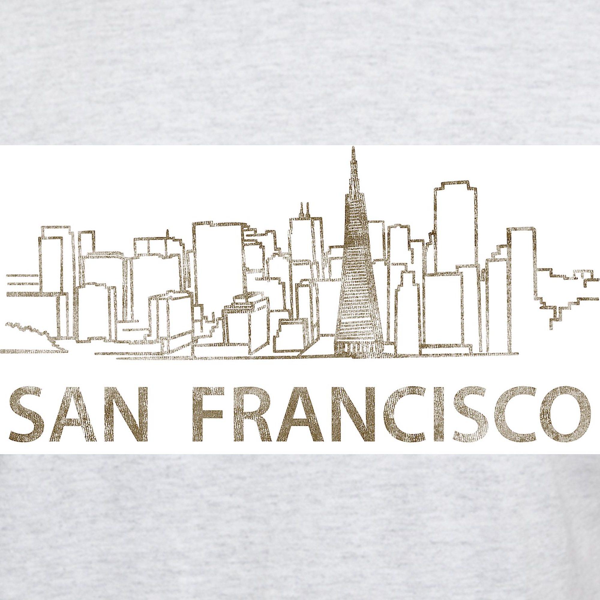 CafePress - Vintage San Francisco Light T Shirt - Light T-Shirt - CP - image 3 of 4