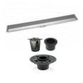 thumbnail image 2 of 36 Inch Linear Shower Drain with 2 Inch ABS Shower Drain Base and Hair Trap Set (6 Designs), SereneDrains, 2 of 14