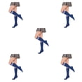 thumbnail image 3 of Jumpingount Rayas Calcetines altos Sobre la rodilla Estilo preppy Calentadores cálidos Día de San Valentín para diario Fiesta de Halloween Type1, 3 of 6