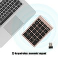thumbnail image 4 of Numeric Keypad, Mini Portable Digital Keyboard USB 2.4G 22 Keys Ultra Thin Keyboard For Laptop Plug And Play, 4 of 8